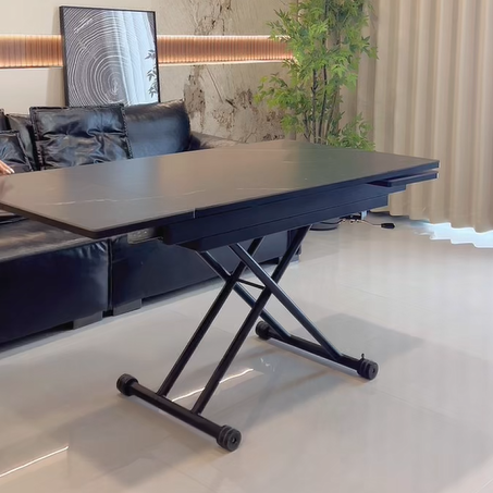 Dual Extension Lift Coffee Table with X-Frame Base