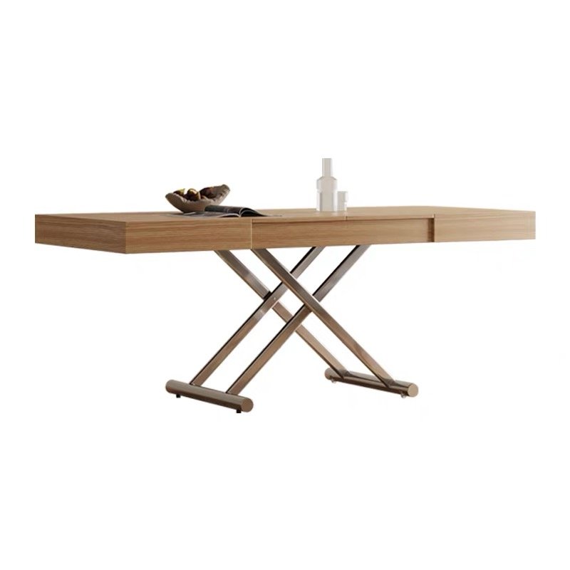 Insert-Leaf Lift Coffee Table for Dining and Work Conversion
