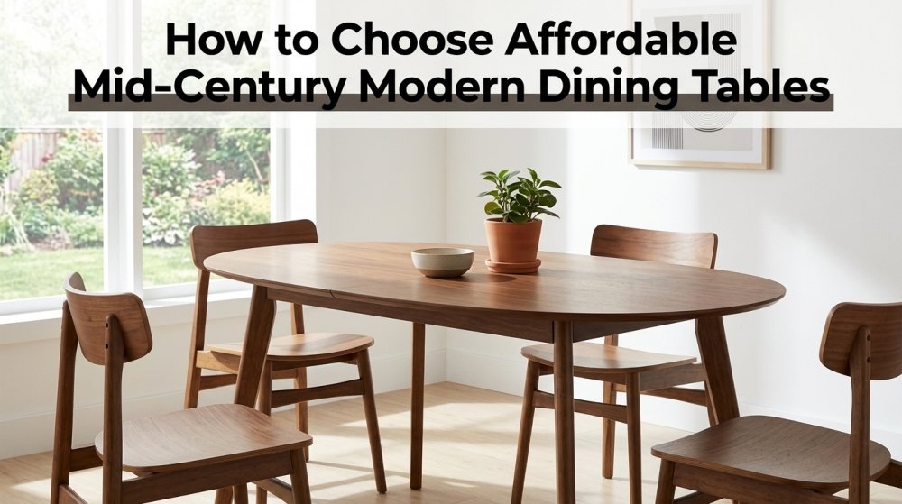 How to Choose Affordable Mid-Century Modern Dining Tables