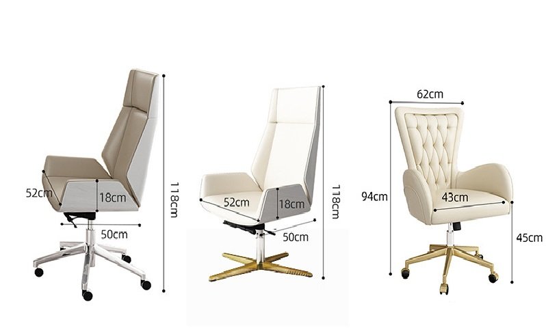 White Veined Office Desk with Built-In Power and Gold Metal Frame